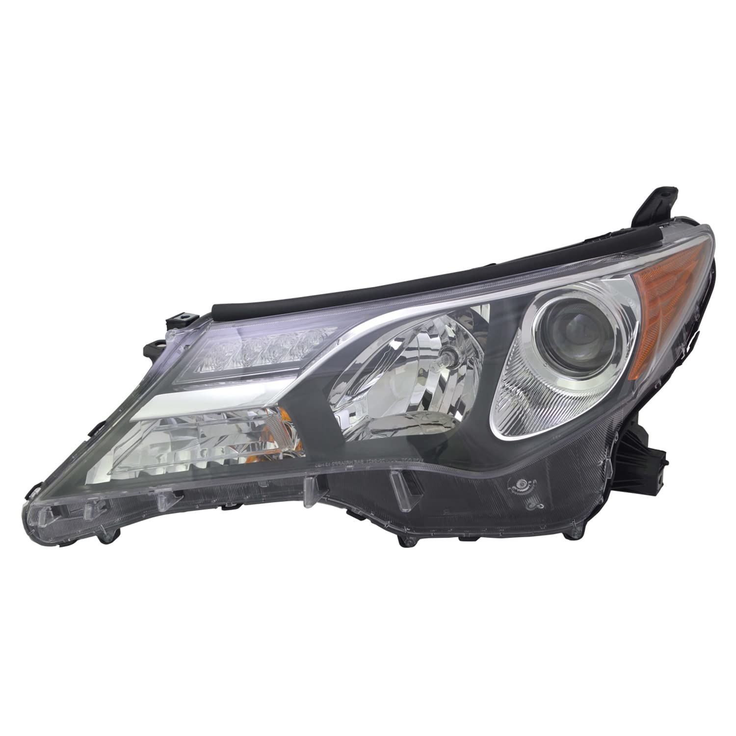 Left TYC Headlight Assembly Compatible with 2013-2015 Toyota Rav4