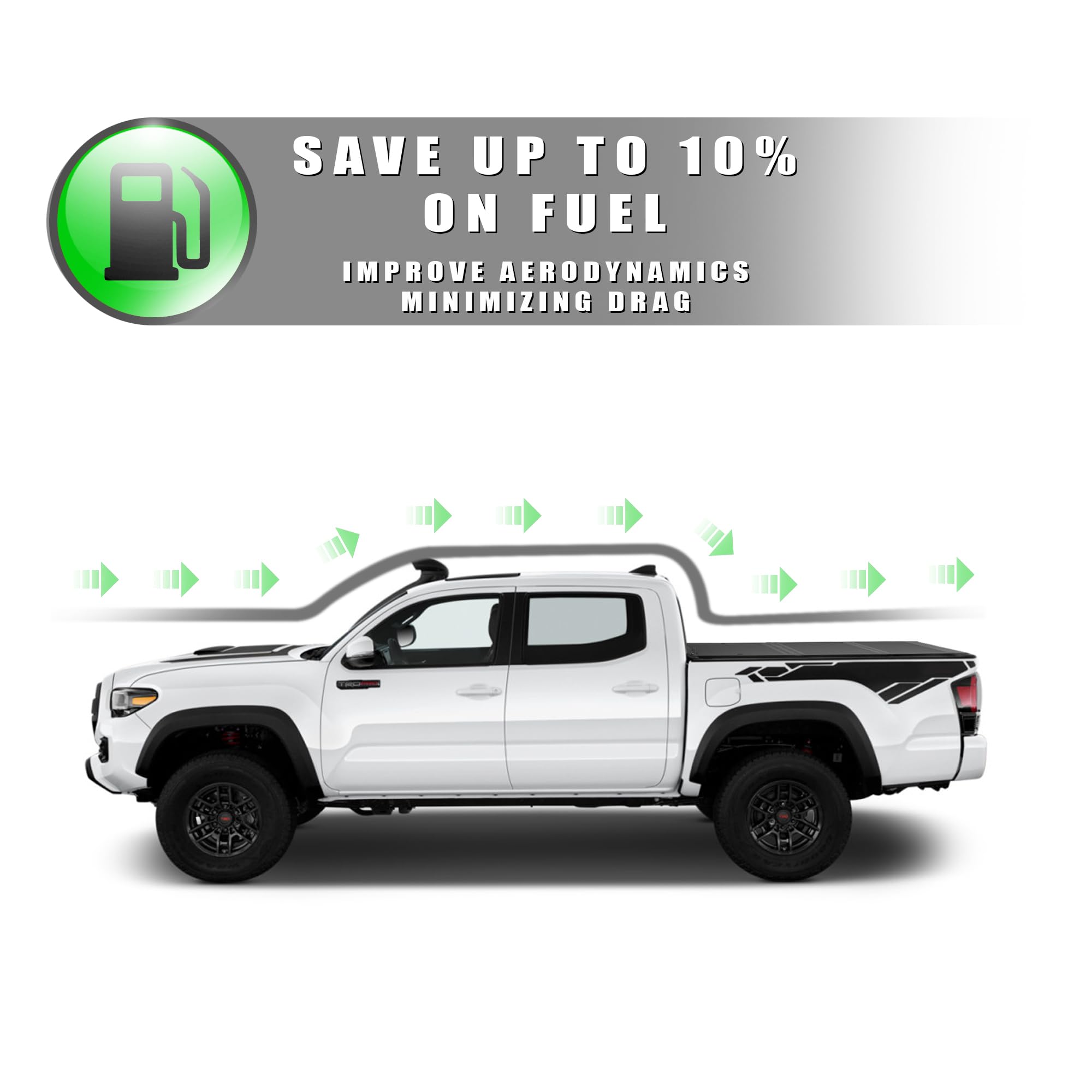 Hard Tri-Fold Armordillo for 2016-2023 Toyota Tacoma Truck Bed Cover fits 5 Ft (60") Short Bed | CoveRex TFX | 8705308