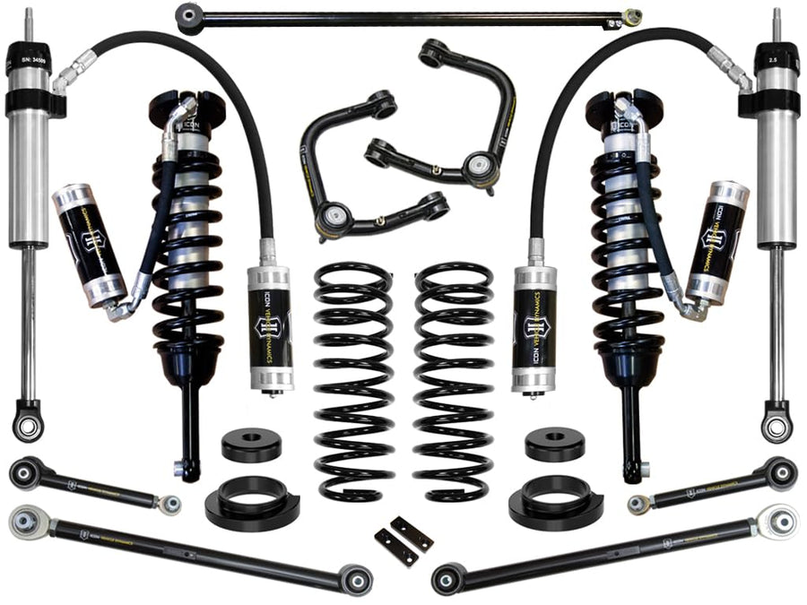 0-3.5" Lift, ICON Stage 6 Suspension System, Tubular UCA, Compatible with 2003-09 Lexus GX470, K53176T