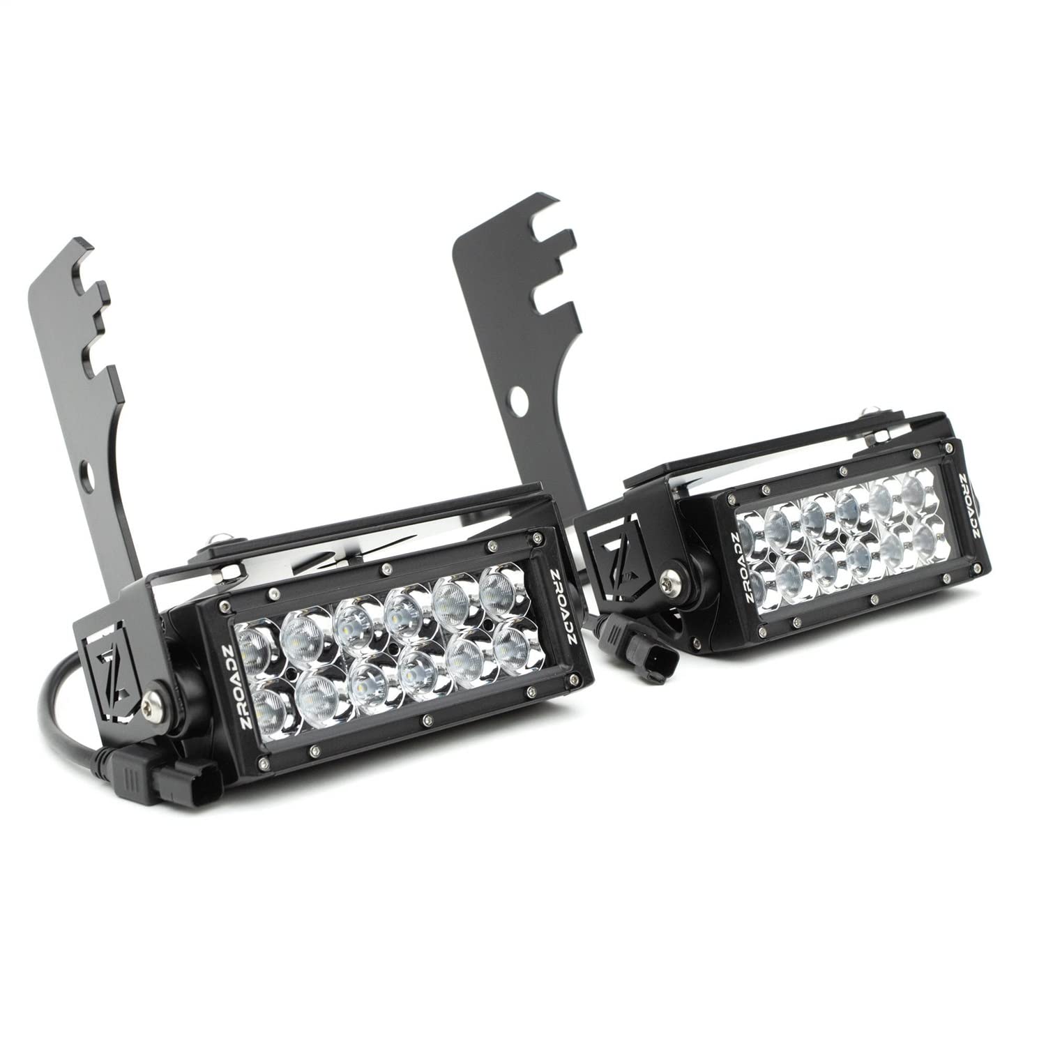 ZROADZ LED Mounting Bracket & Kit Under Rear Bumper - Compatible w/ 2016-2022 Toyota Tacoma - with (2) 6 Inch ZROADZ LED Lights (Included) with Wiring Harness - PN Z389401-KIT