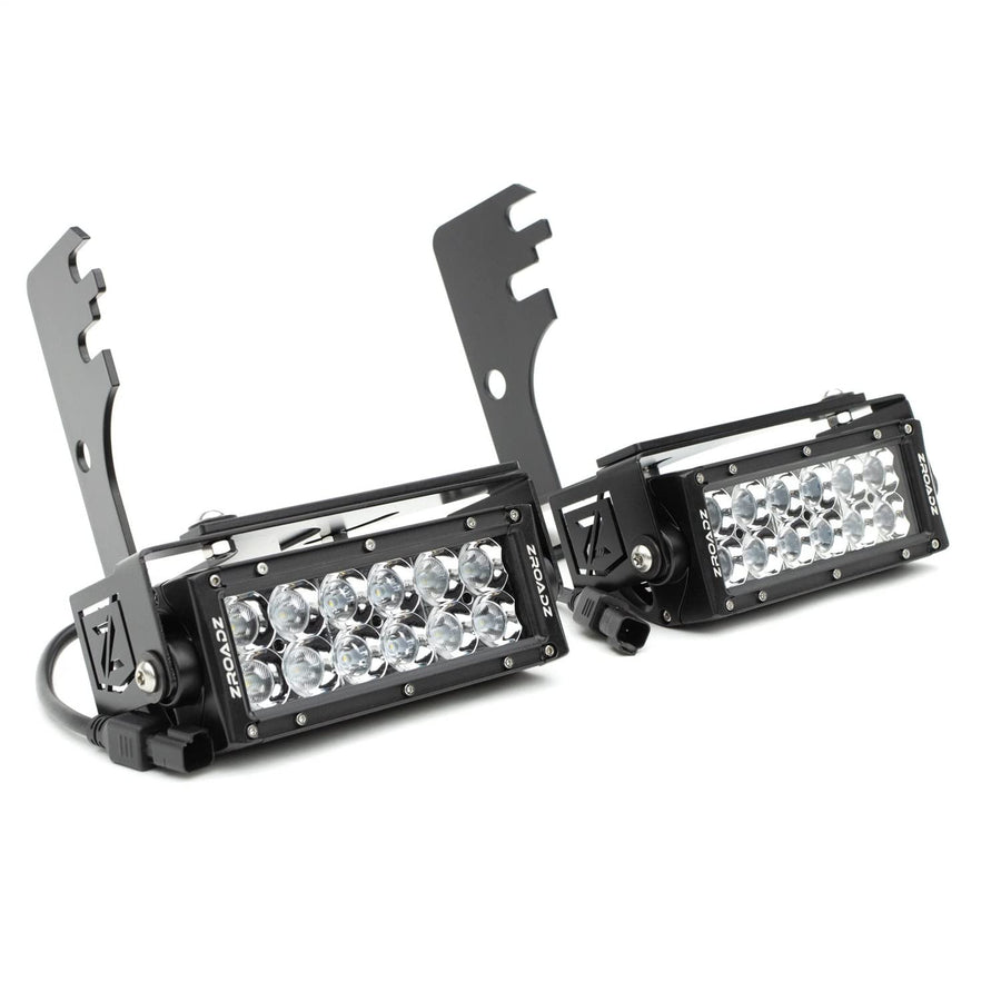 ZROADZ LED Mounting Bracket & Kit Under Rear Bumper - Compatible w/ 2016-2022 Toyota Tacoma - with (2) 6 Inch ZROADZ LED Lights (Included) with Wiring Harness - PN Z389401-KIT