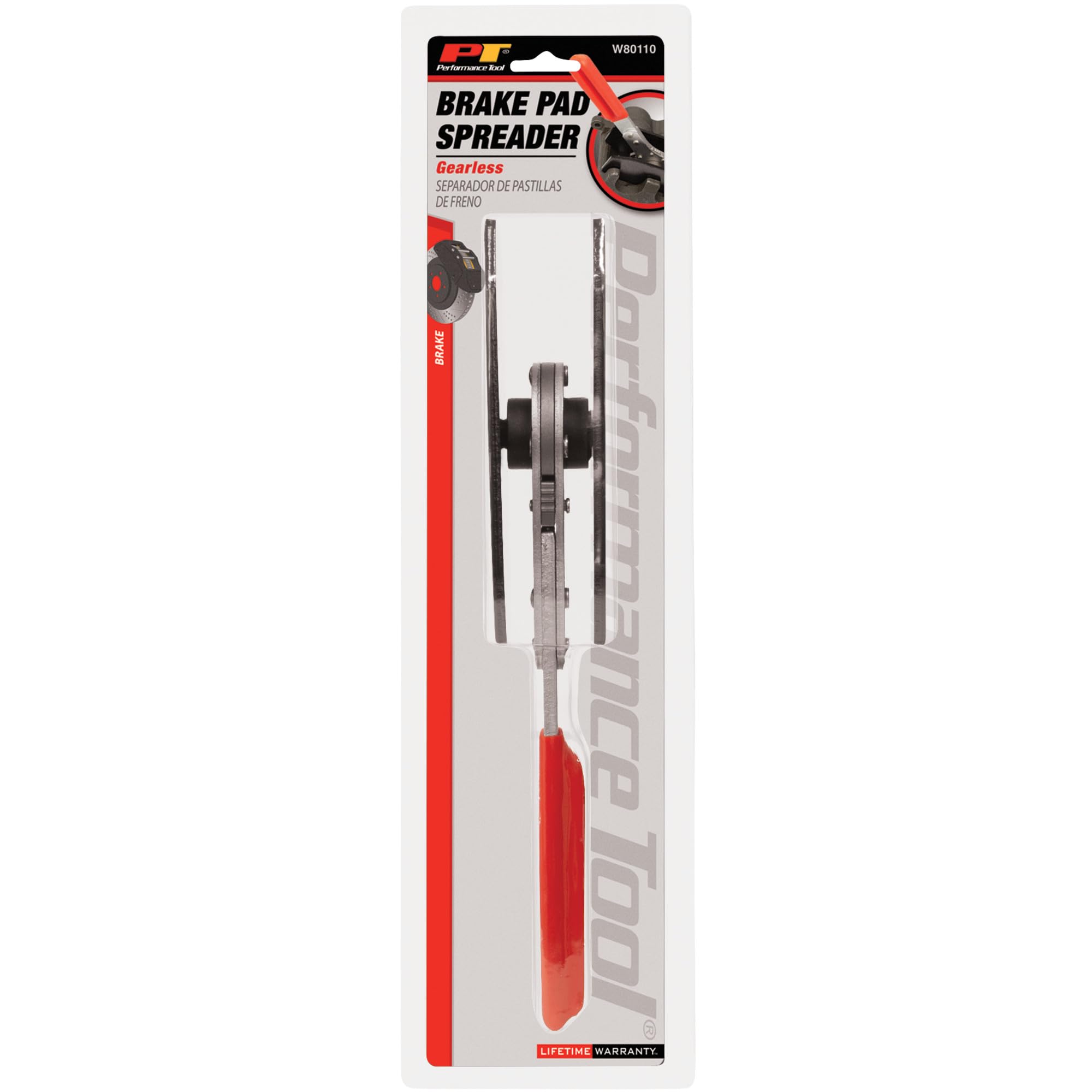 W80110 Performance Tool Gearless Piston Spreader Pad 360 Degree Swing Wrench Expander for Single Twin Quad Piston Disc Brake