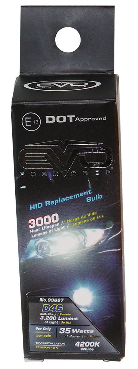 Replacement CIPA 93687 Warm/White HID D4S Bulb (Pack of 1)
