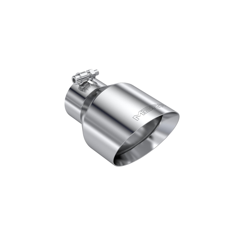 MBRP T304 Stainless Steel Universal Tip 3on ID / 5in OD Out / 8in Length Angle Cut Dual Wall