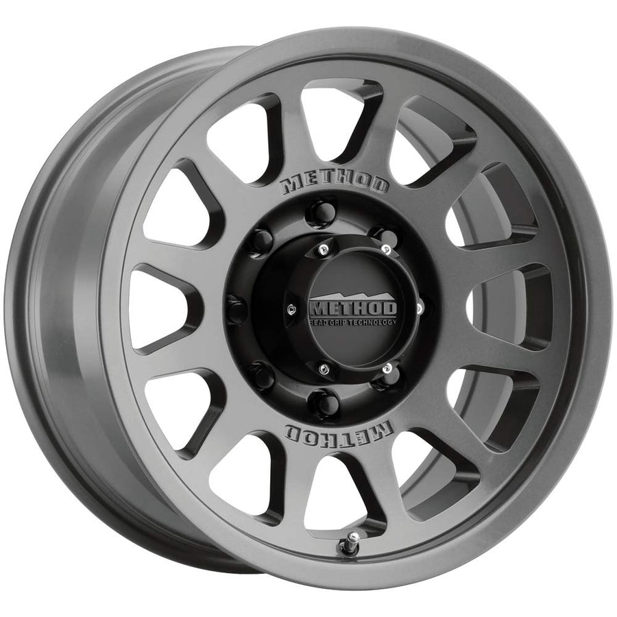 703 Method Race Wheels Titanium Wheel with Gloss (17 x 9. inches /8 x 6 mm, -12 mm Offset)