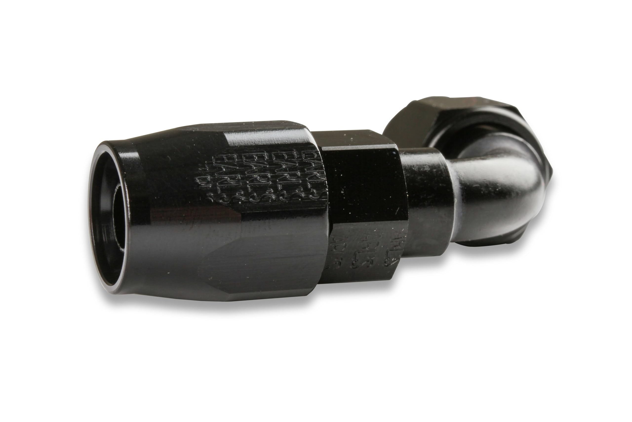 90 Degree Earl's Swivel-Seal® Hose End -6 AN - Black - Clamshell Package