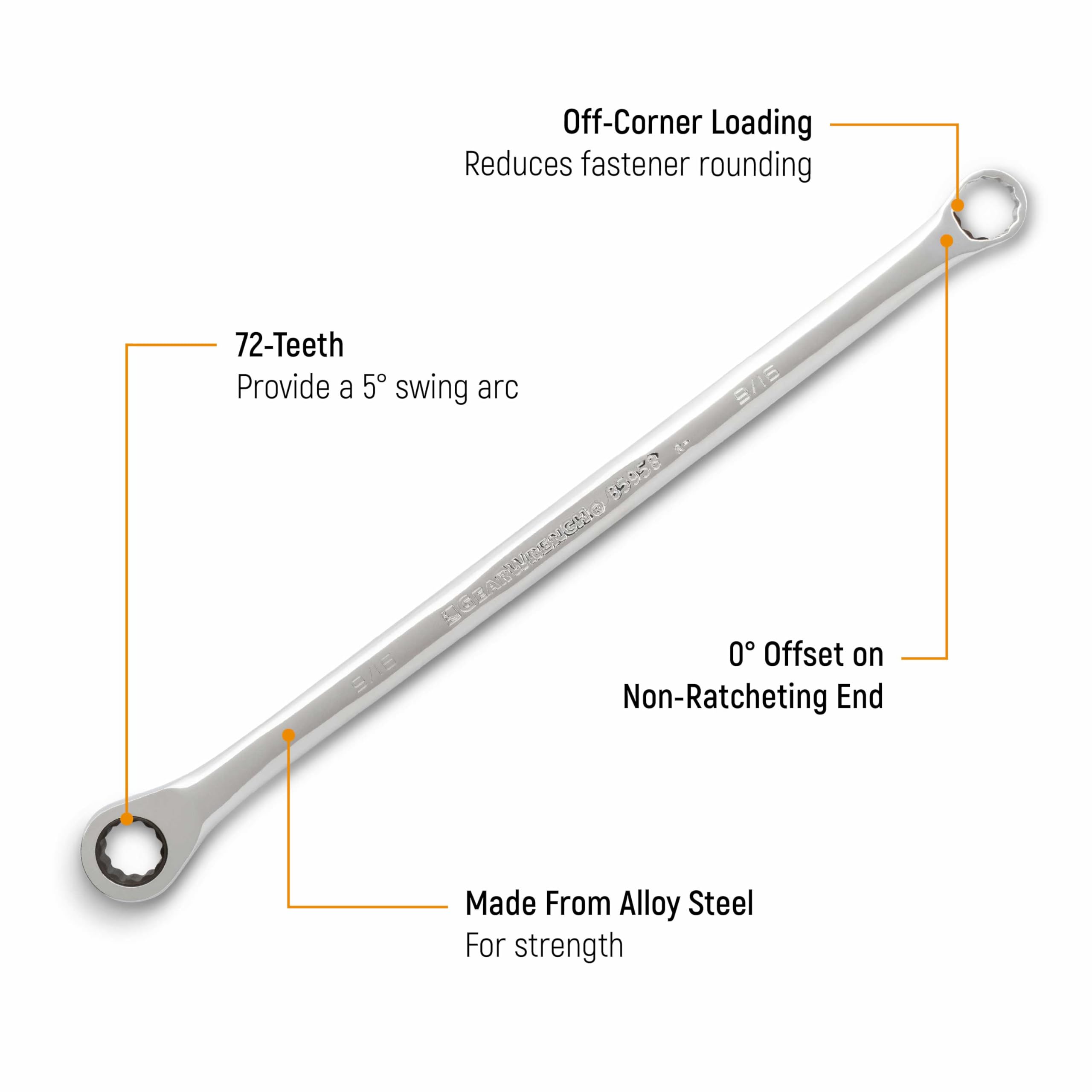 17 Pc. GEARWRENCH GearBox™ 12 Pt. XL Double Box Ratcheting Wrench Set, Metric - 85989