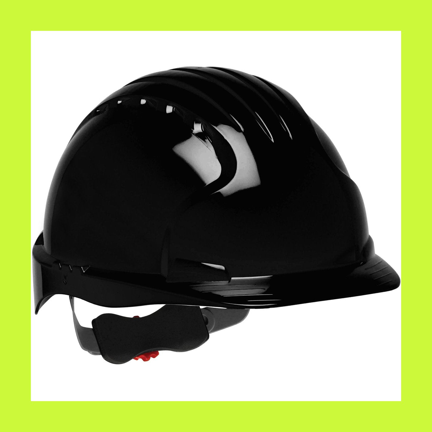 Deluxe Evolution 6151 280-EV6151-10 Standard Brim Hard Hat with HDPE Shell, 6-Point Polyester Suspension and Wheel Ratchet Adjustment