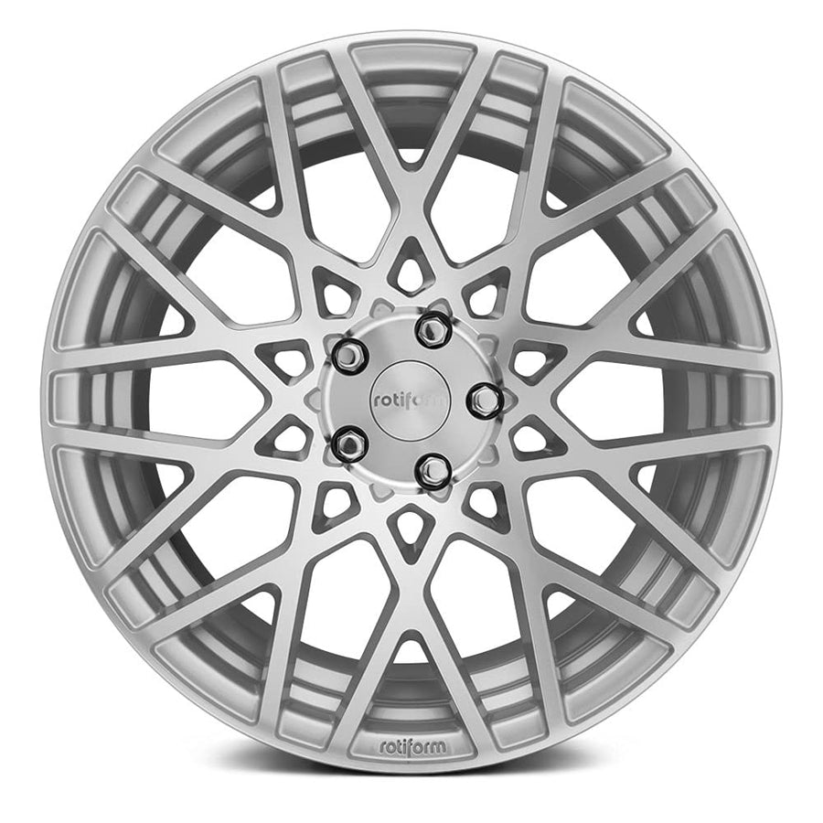 R110 Rotiform 19X8.5 5X112 GL-SLVR-MACH 35MM - R1101985F8+35