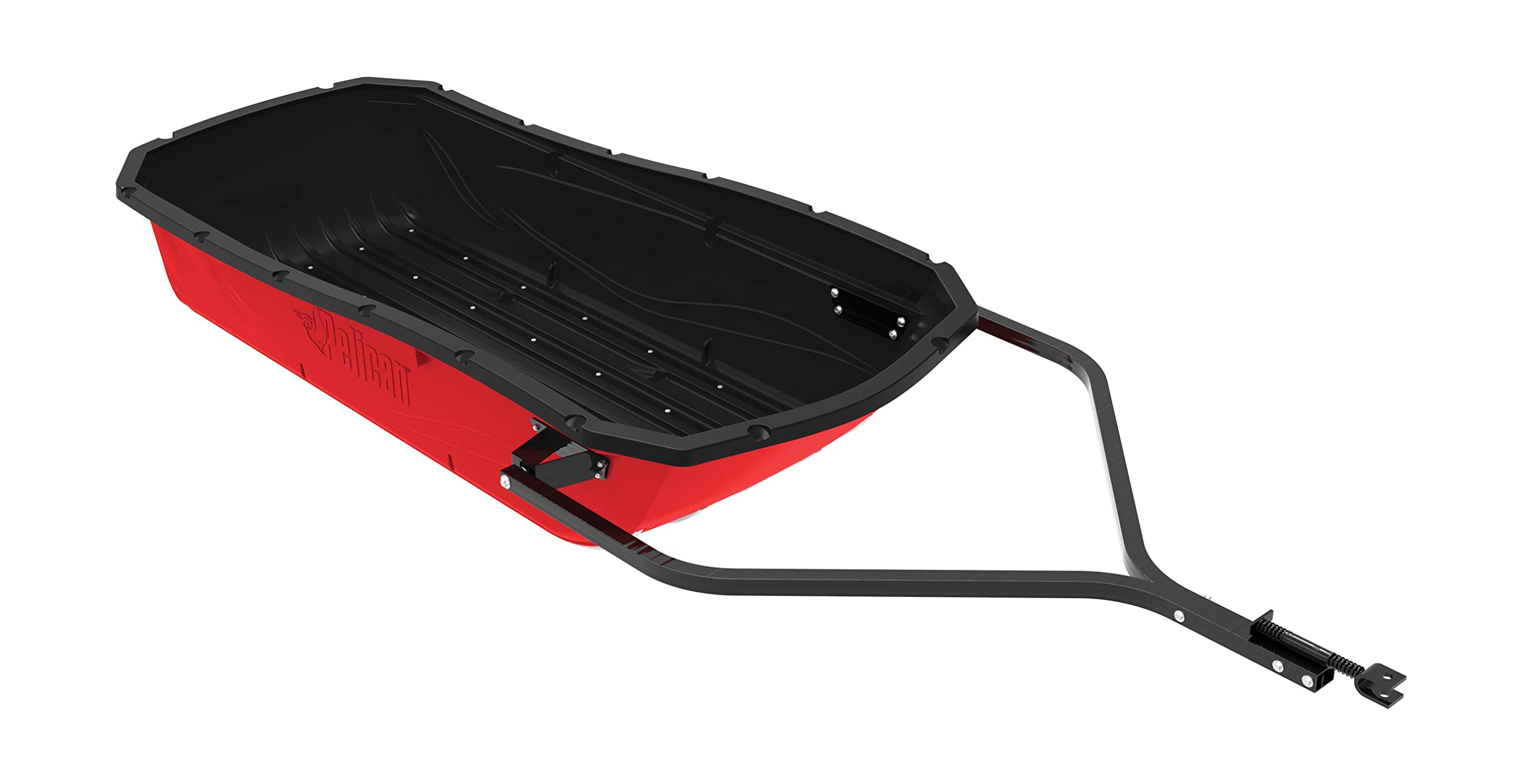 Trek Sport 82 Utility Sled - Pelican Comes with Set of Runners, Tow Hitch & a Travel Cover, RED/Black, Large