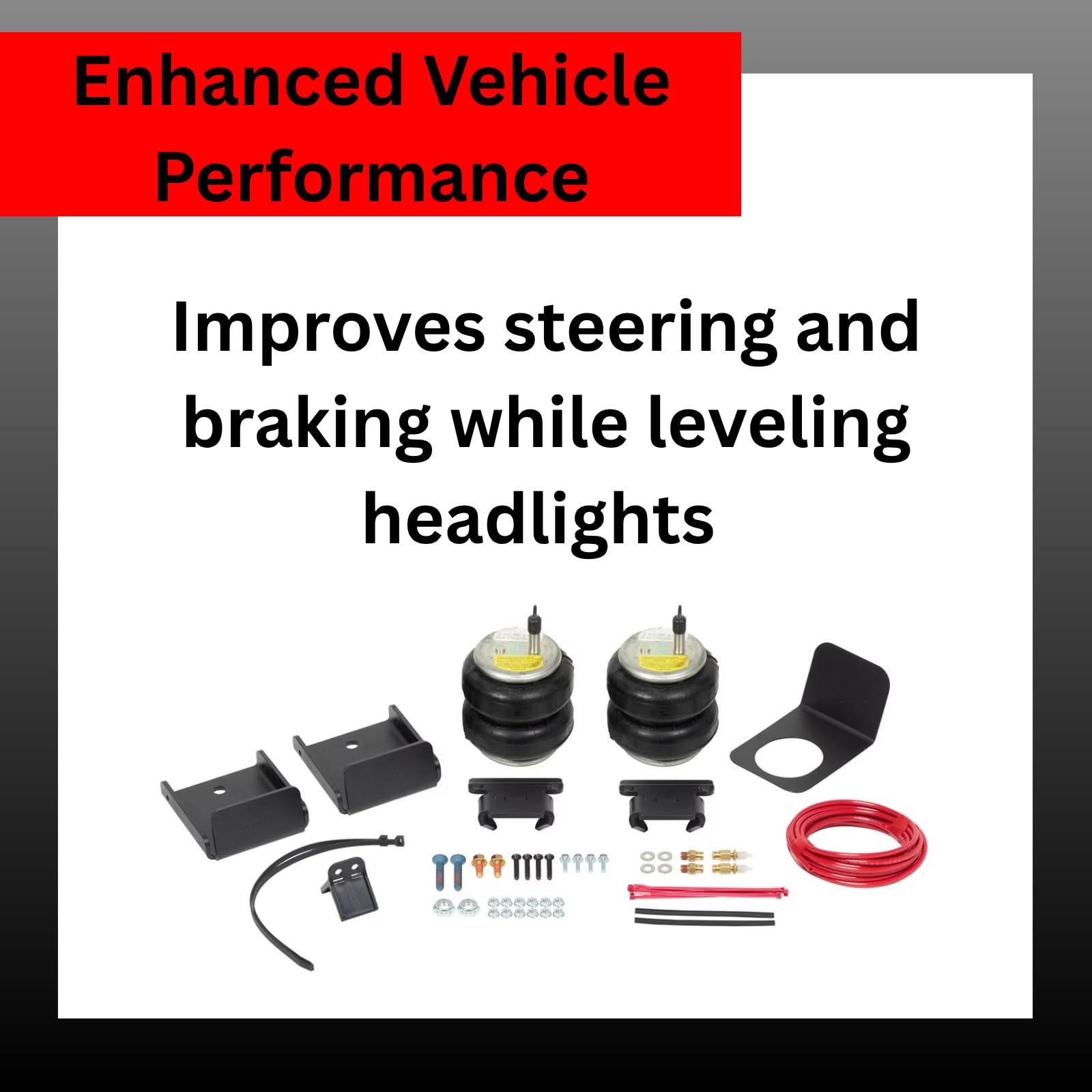 Firestone 2609 Air Spring Kit Rear Ride-Rite Compatible with 2019-2025 Silverado Sierra 1500 Non 3.0 Eco Diesel Models | Large PSI Range | Enhanced Ride Quality