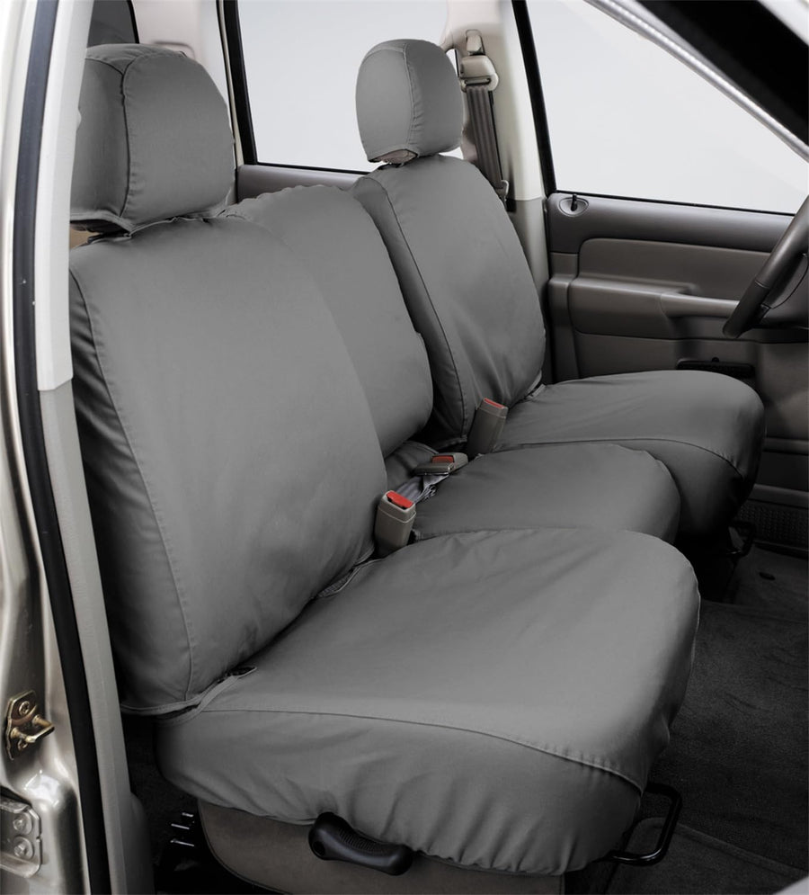 Covercraft 21-24 SS3489PCGY fits Ford™ F-150™ Polycotton SeatSaver Custom Front Row Seat Covers - Grey