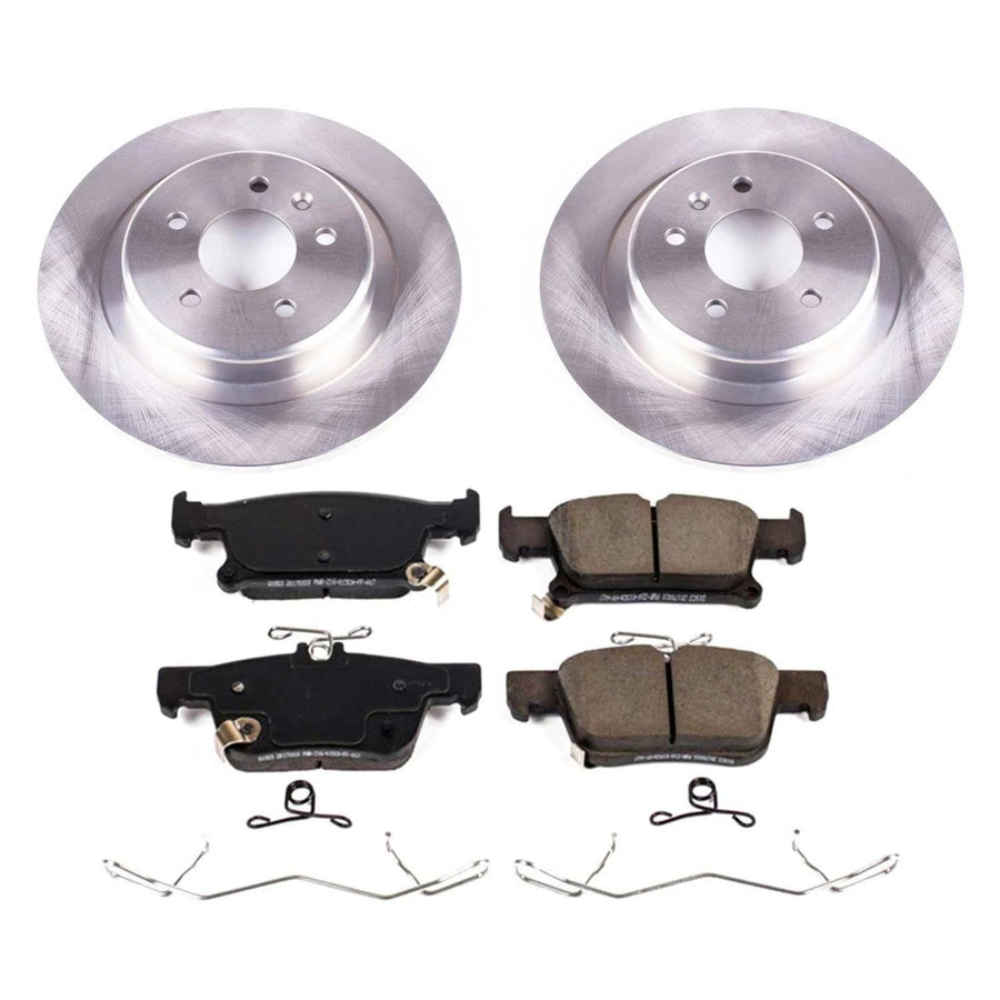 Power Stop KOE7716 Rear Replacement Brake Kit-OE Brake Rotors & Ceramic Brake Pads For Buick Envision 2016-2018 [Model Specific]