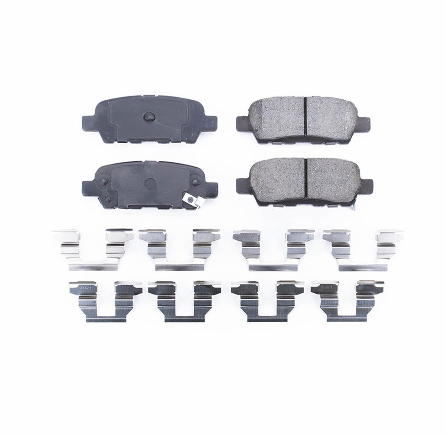 PowerStop Brake Pads Rear For Infiniti EX37 2013 |FX35 2003-08 |FX37 2013 |FX45 2003-08 |G25 2011-12 |Infiniti G35 2003-08 - Ceramic Brake Pads With Installation Hardware, 17-905