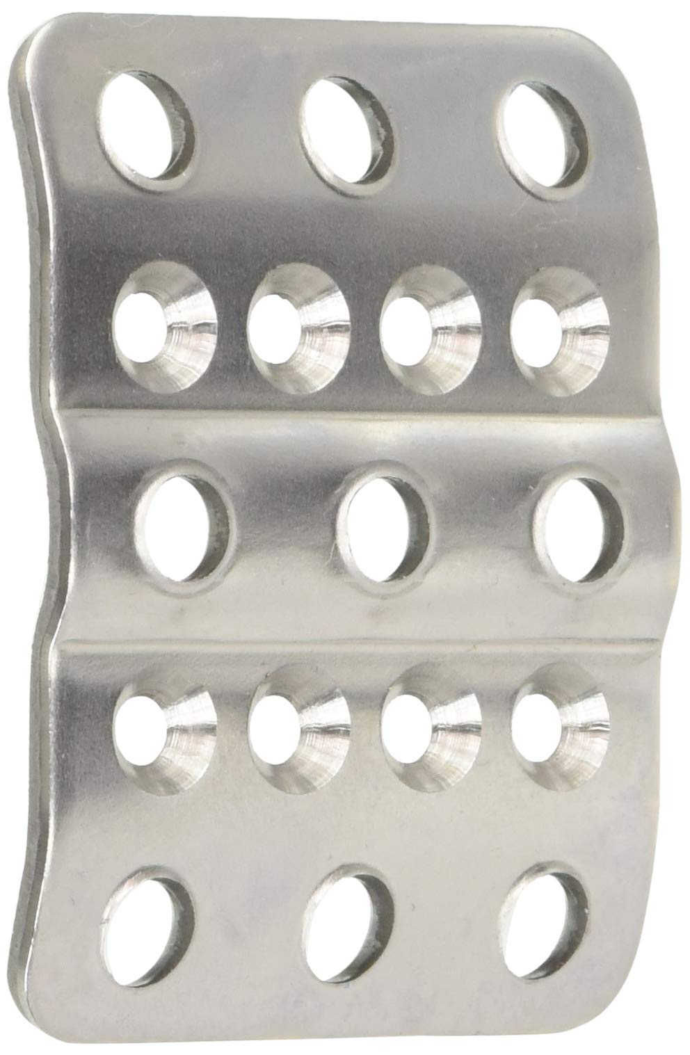 Wilwood Brake/Clutch Pedal Pad, 3 in Wide x 2-1/4 in Tall, Aluminum, Polished, Each