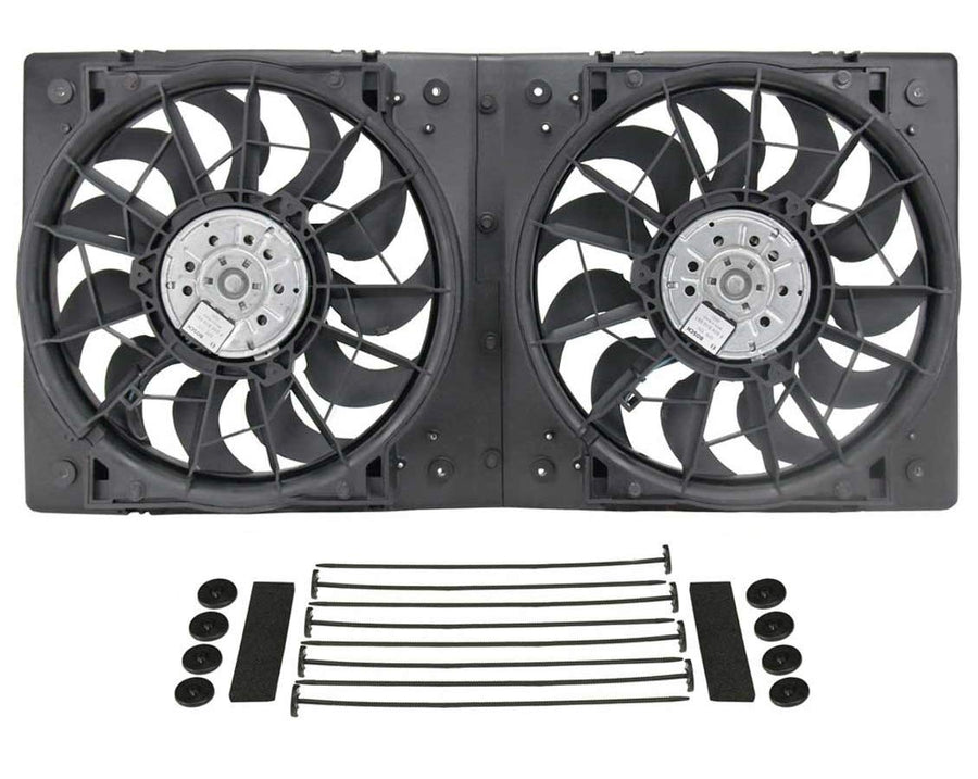 Black Derale 16928 High Output Dual Radiator Fan