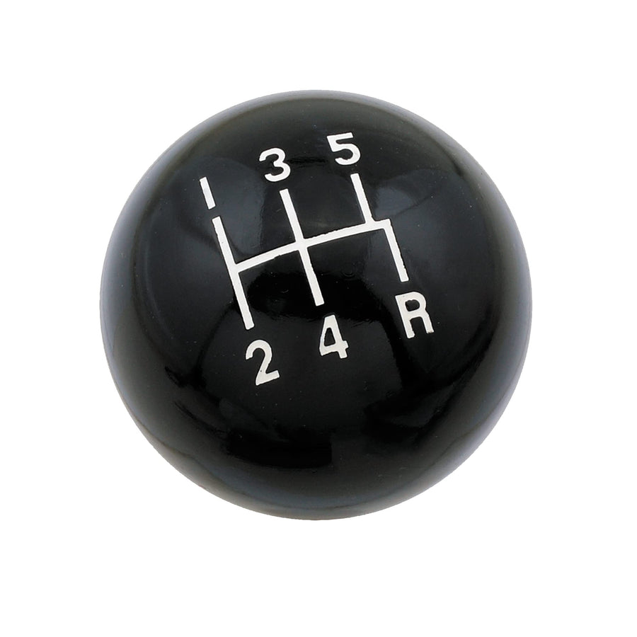 Black Mr. Gasket 9626 3/8-16 UNC Classic 5 Speed Round Ball Shift Knob