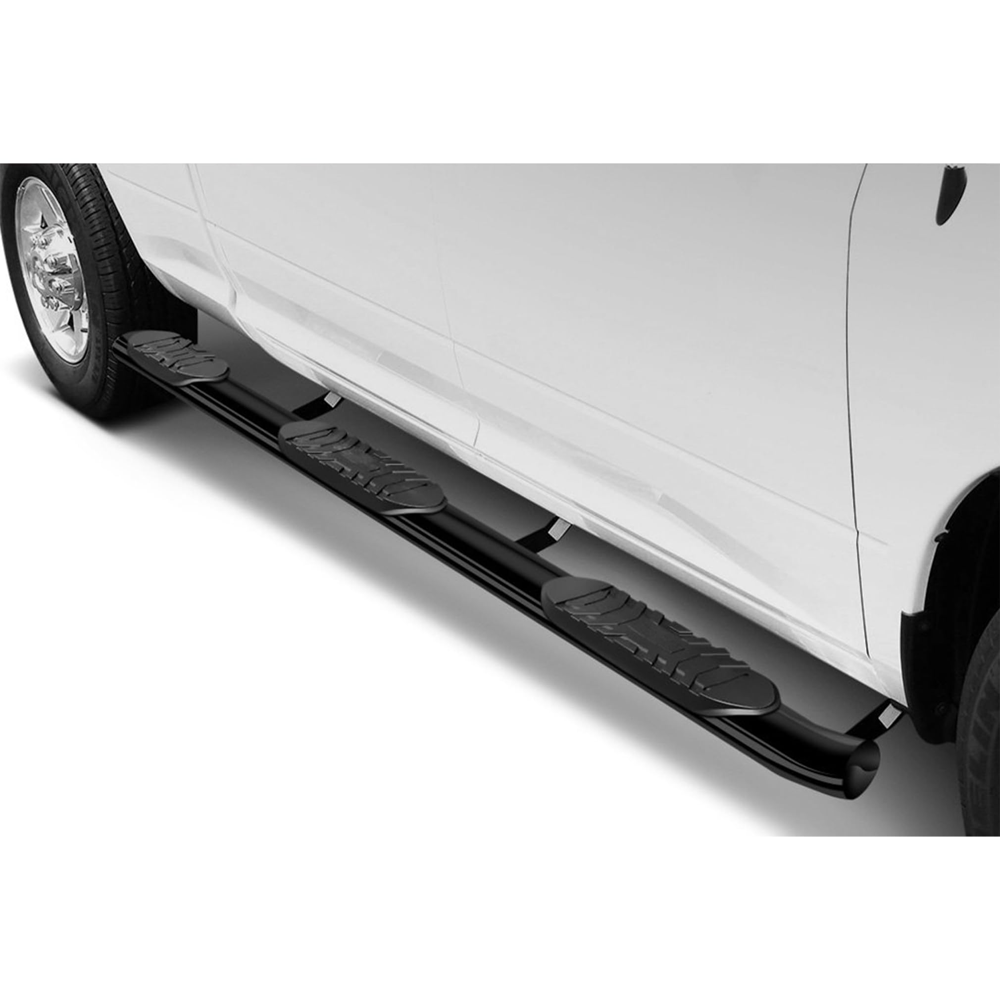 Extreme Black Horse Wheel-to-Wheel Side Steps Black Compatible with 2007-2018 Silverado/Sierra 1500