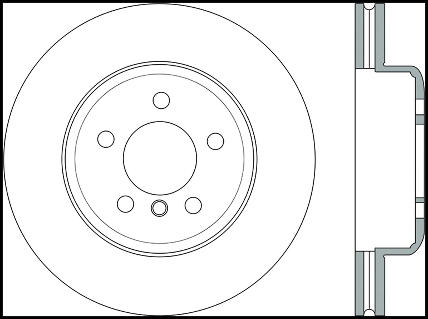 Sport StopTech Cross Drilled Brake Rotor 128.34124L (Front Left), 1 Pack