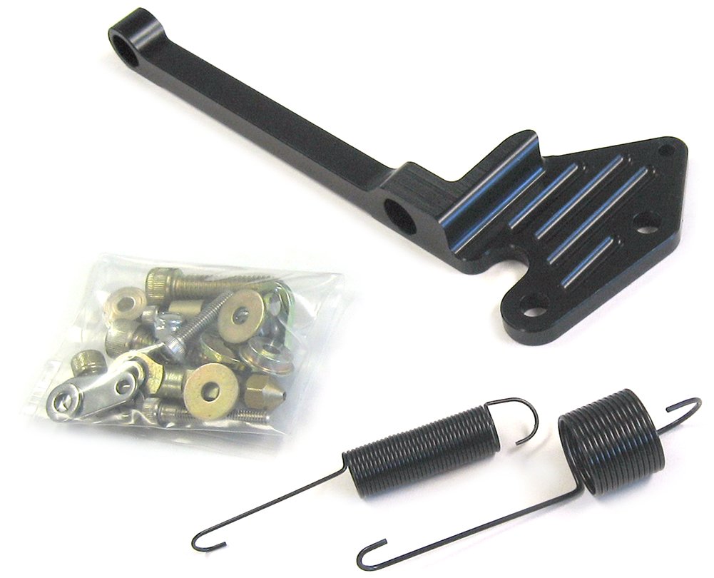 Barry Grant Black Aluminum Lokar Six Shooter 440 Mopar Kickdown Bracket/Throttle