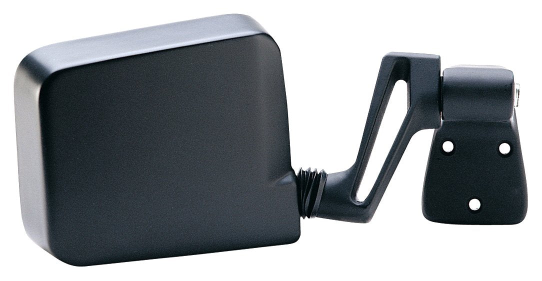 Fit System Mirror Passenger Side for Jeep Wrangler, Black, Foldaway, Manual