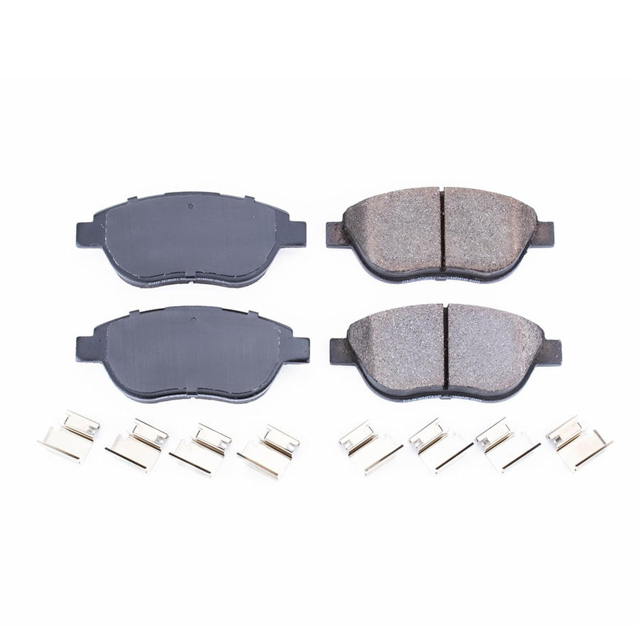 Power Stop Brake Kit Front For Fiat 500 2012-19 - Ceramic Brake Pads With Installation Hardware, 17-1618
