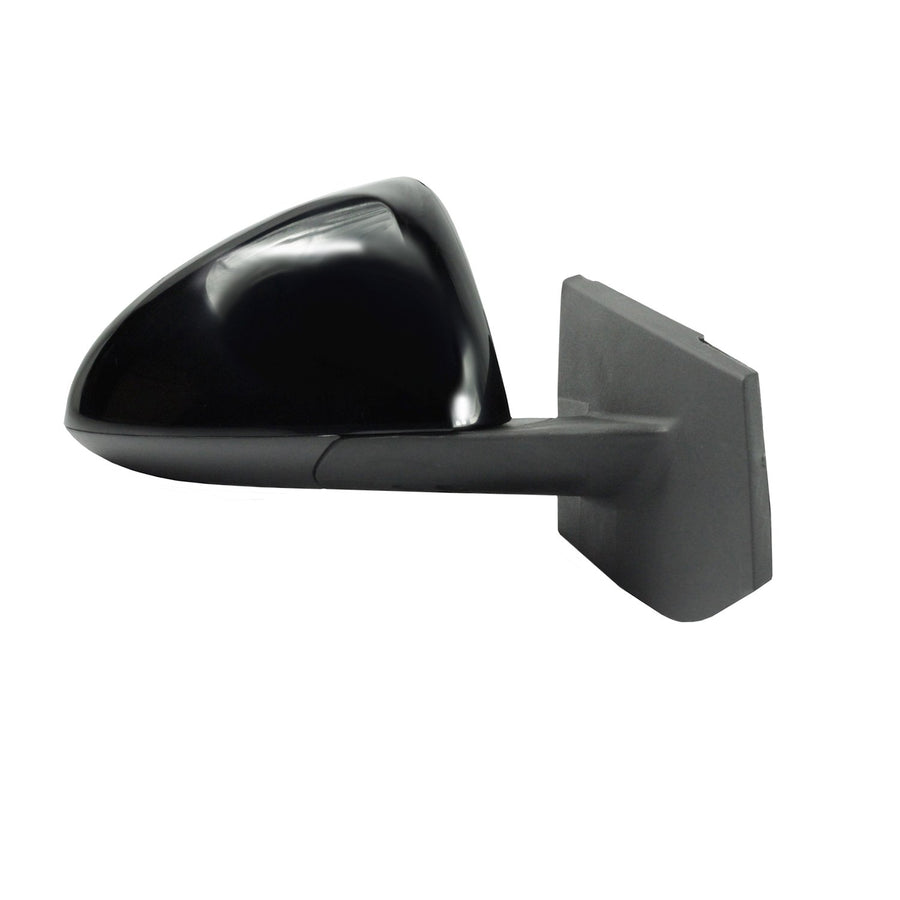 Passenger Side Fit Mirror for Chevrolet Spark LS, LT Model, Textured Black w/PTM Cover, Foldaway, Power