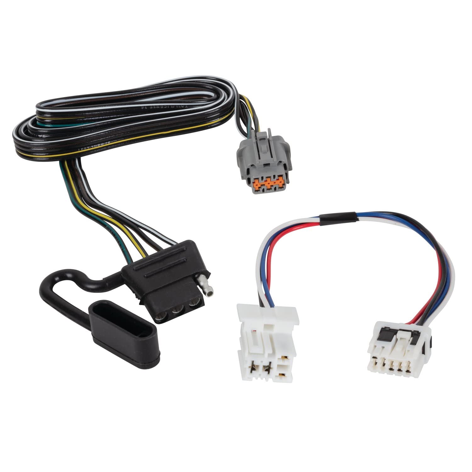 T-One Tow Connector Harness Assembly TEKONSHA 118850 4-Way Flat, w/Circut Protected Modulite HD Module, Black, Compatible with 2022 Nissan Pathfinder