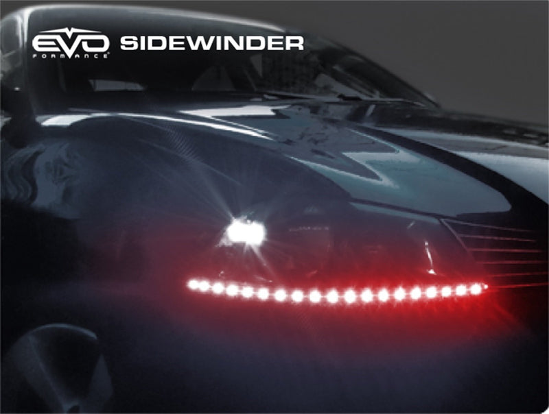 EVO Formance CIPA 93336 LED Sidewinder Eyebrows, Red