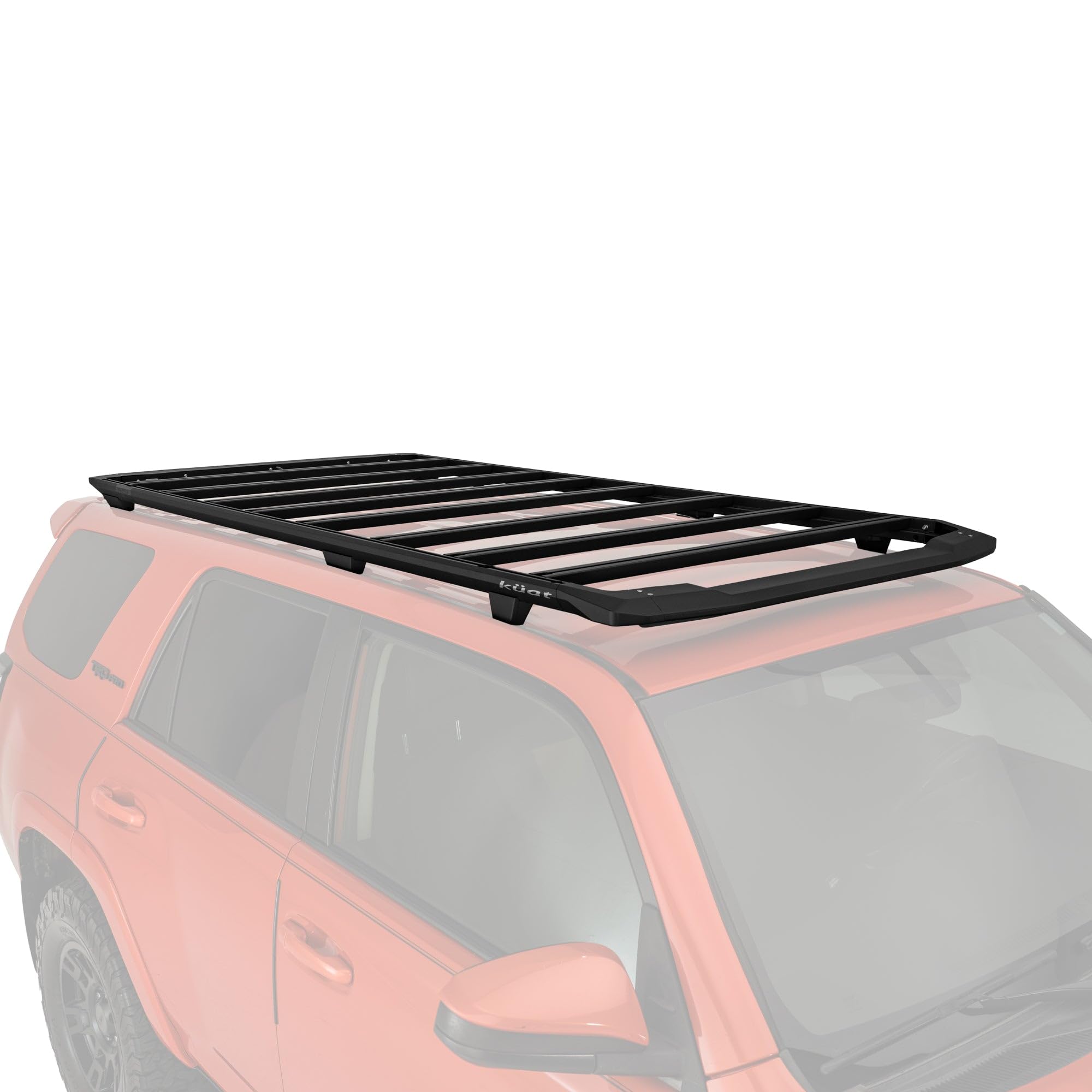 DEK KUAT Direct Mount Rooftop Platform Rack Non-Lit with 300 lb Cargo Capacity and Adjustable Crossbars, No Drill Installation, 2010-2024 Toyota 4Runner 5th Gen