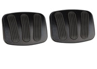 Midnight Series Lokar XBAG-6185 Black Billet Aluminum Curved Brake/Clutch Pad with Rubber Insert
