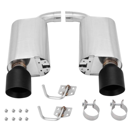 Mishimoto Street MMEXH-MUS8-15ASBK Exhaust Fits Ford Mustang GT 2015+ Black Tips