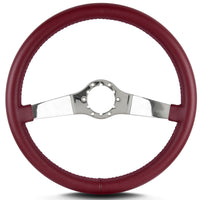 Burgandy Lecarra 63403 Two Smooth 14" Polished Standard Grip