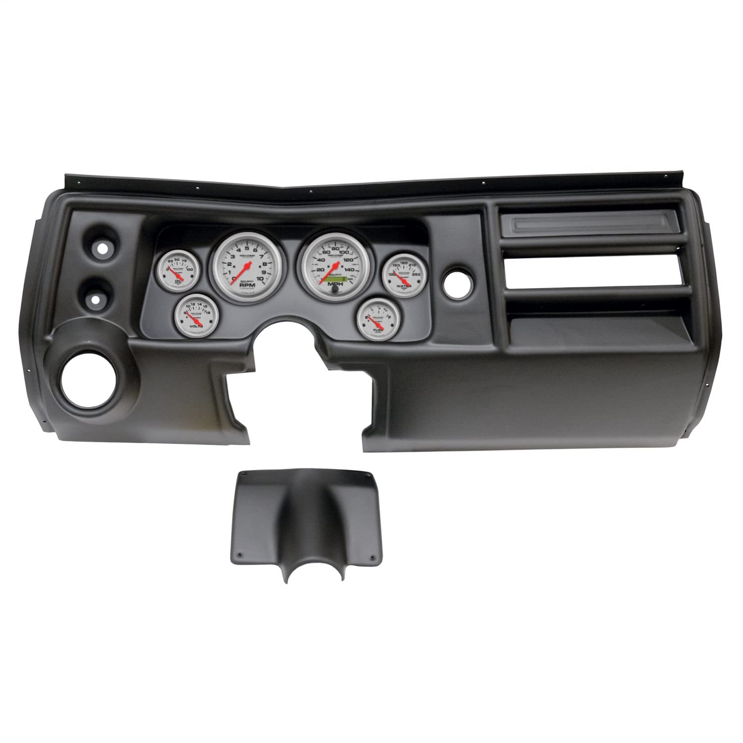 AutoMeter Dash Kit Direct Fit, (3 3/8" X2, 2 1/16" X4), Chevy Chevelle Vent 68, Ultra-Lite (2902-13)