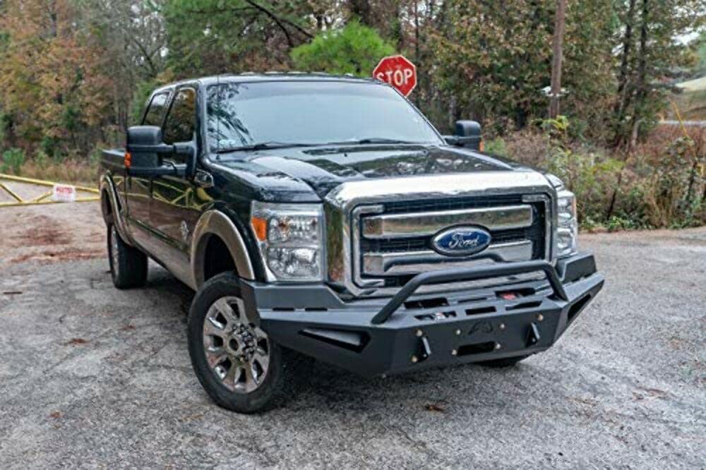 Steel Fab Fours Front Bumper FS11-RS2562-1 Red fits 11-16 Ford F-250 Super Duty - w/Pre-Runner Guard