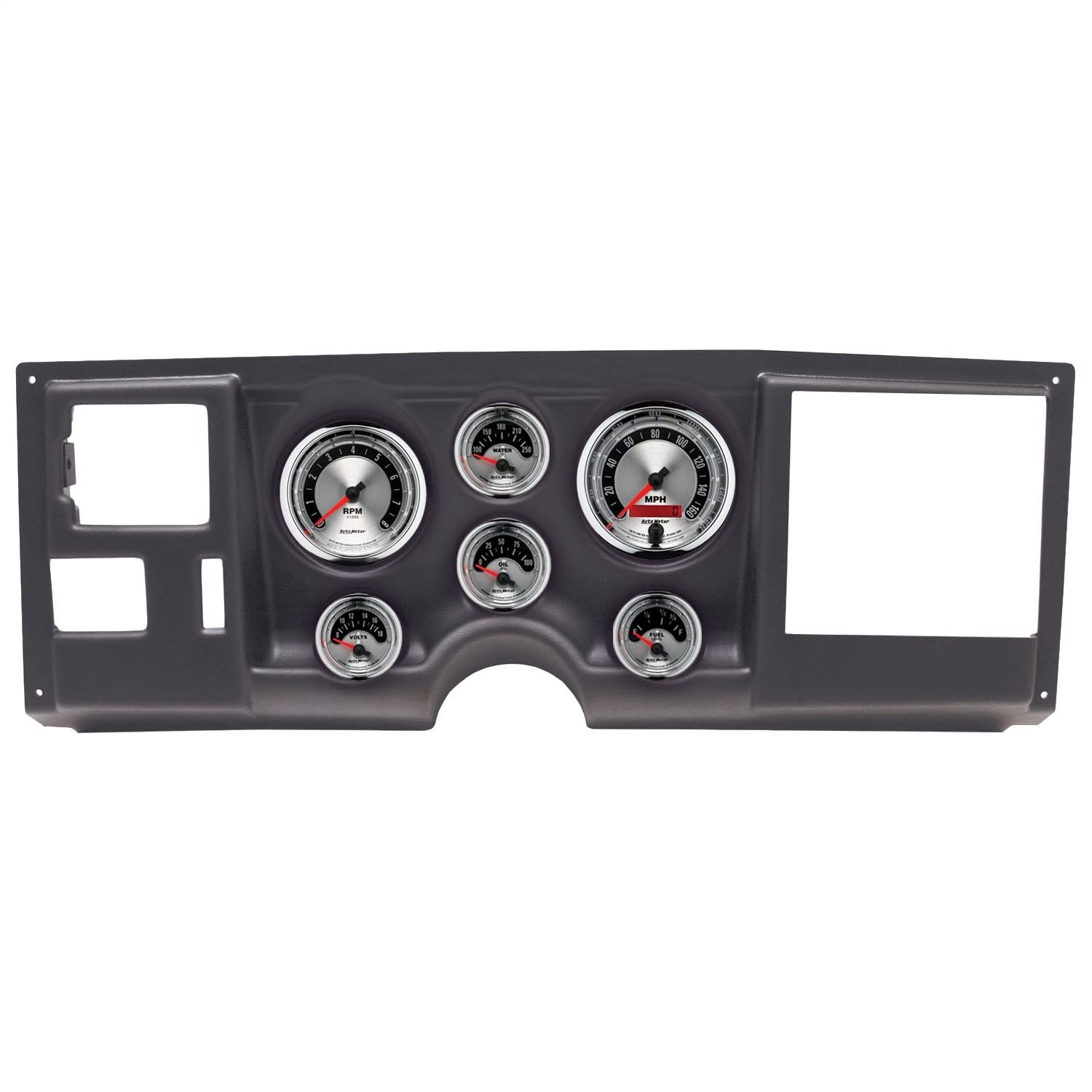 AUTO METER Direct Fit Dash Kit 2925-01, (3 3/8" X2, 2 1/16" X4), Chevy/Gmc Truck 88-94, American Muscle