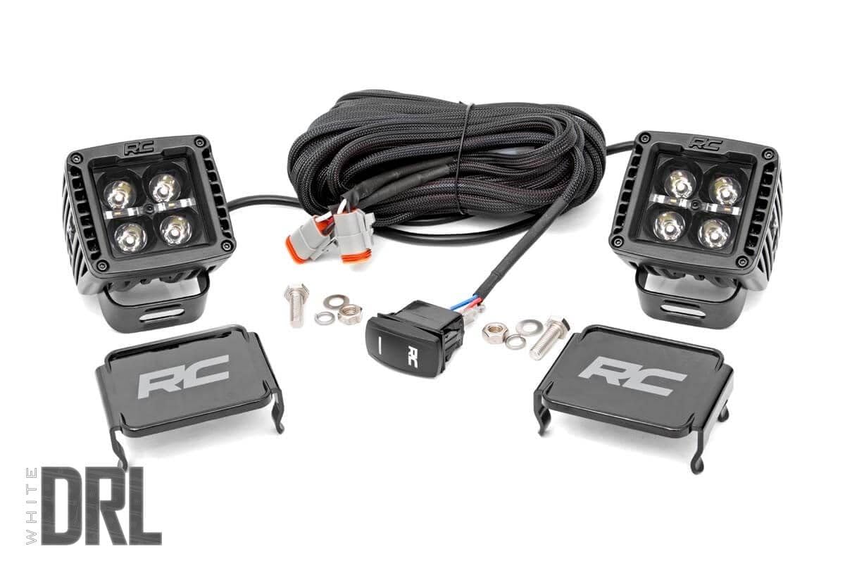Rough Country LED Fog Light Kit DRL for 07-13 Chevy Silverado 1500-70762DRL