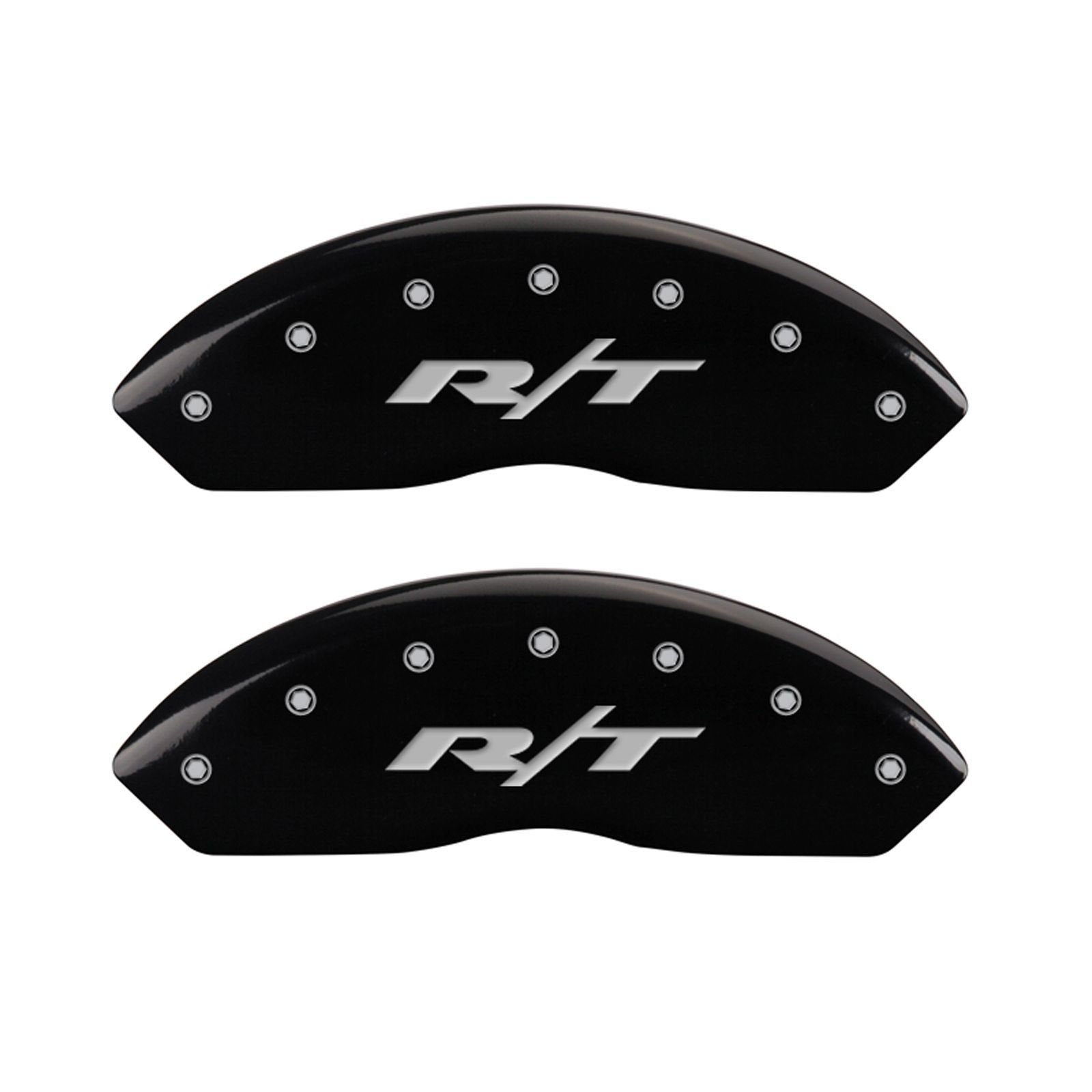 MGP Caliper Covers 12200SRT1BK Brake Covers Black Fits 2011-2019 Dodge Journey/Grand Caravan (Dual Piston Front Caliper) 'RT' Engraved (Set of 4)