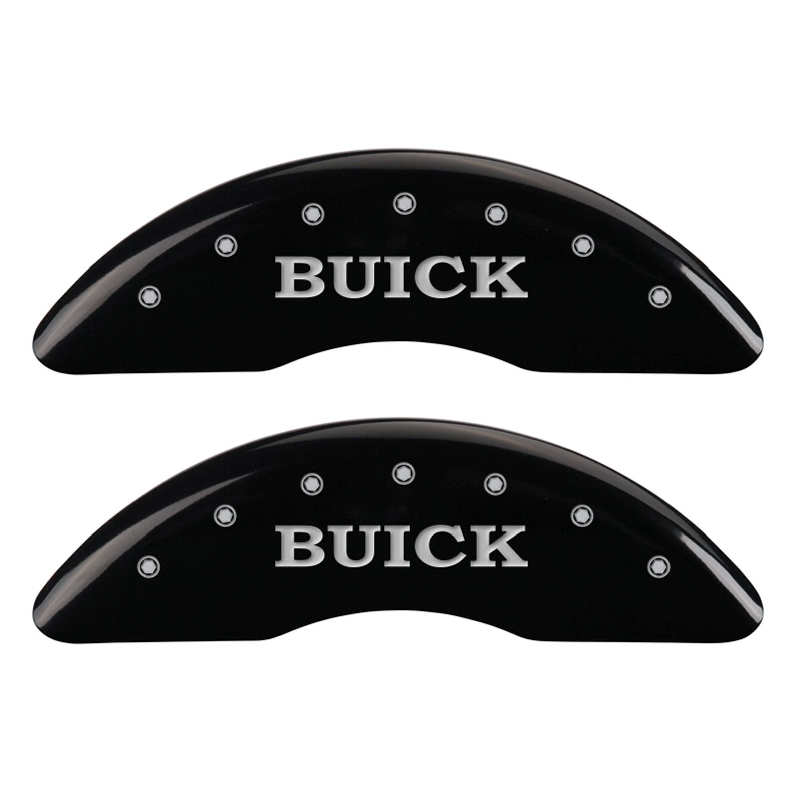 Caliper Covers MGP 49001SBSHBK with Black Powder Coat Finish, (Set of 4)