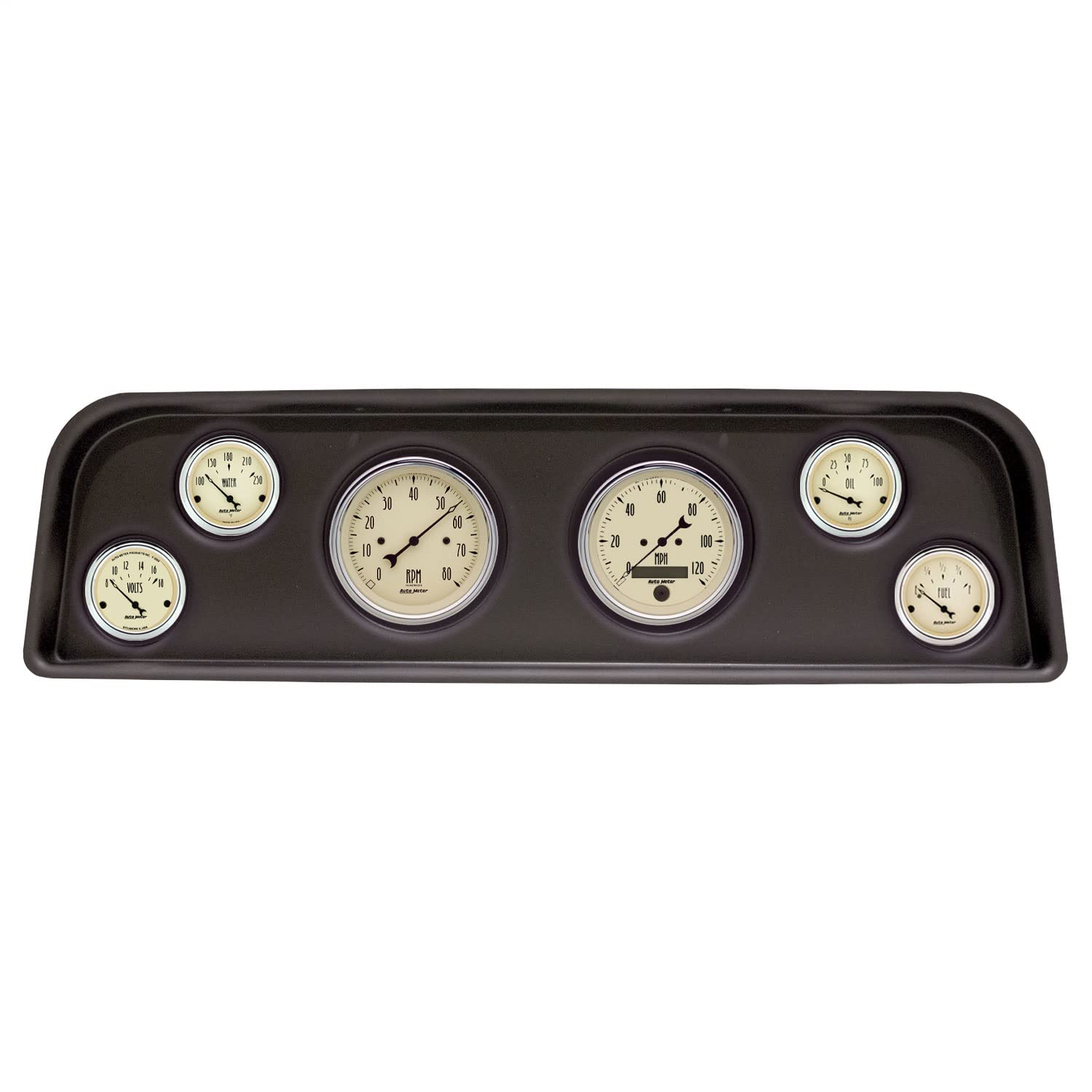 AUTO METER Direct Fit Dash Kit 2104-02, (3 3/8" X2, 2 1/16" X4), Gmc Truck C/K/Suburban 60-66, Antique Beige