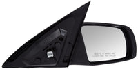 Fit System Passenger Side Mirror 68599N for Nissan Altima Sedan, Textured Black, PTM Cover, w/Turn Signal, Foldaway, Power