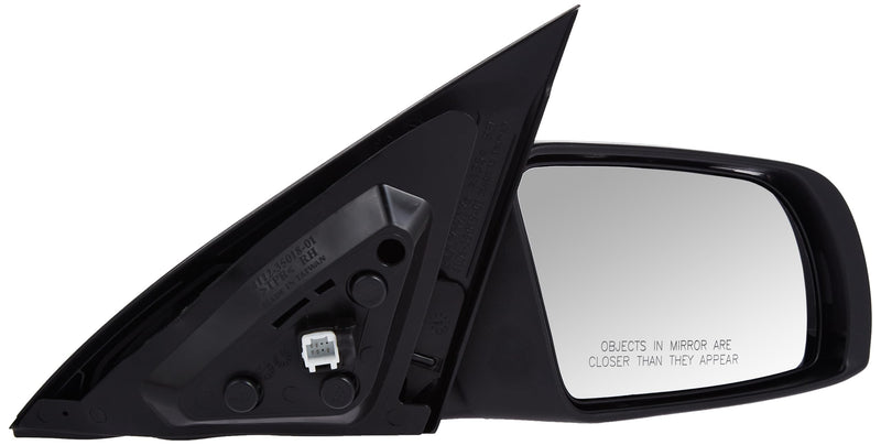 Fit System Passenger Side Mirror 68599N for Nissan Altima Sedan, Textured Black, PTM Cover, w/Turn Signal, Foldaway, Power