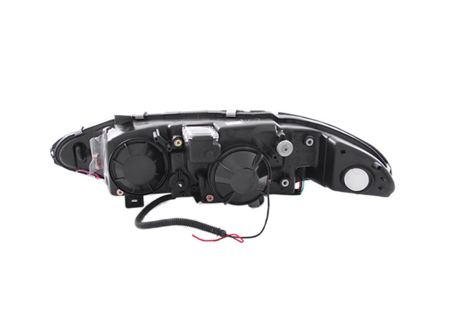 Chrome Projector Halo Headlight AnzoUSA for Mitsubishi Eclipse - (Sold in Pairs)