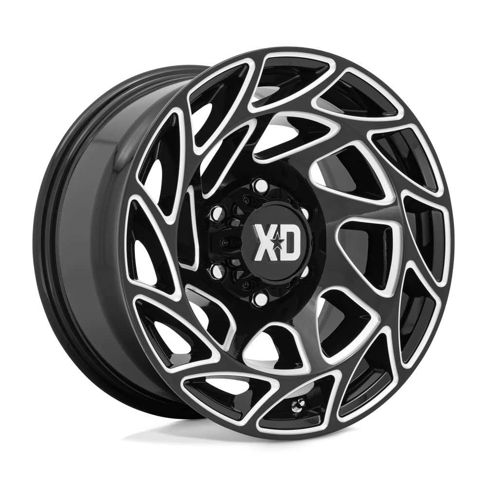 Xd860 Wheels Onslaught Gloss Black Milled Wheel with Alloy Steel (17 x 9. inches /6 x 106 mm, 0 mm Offset)