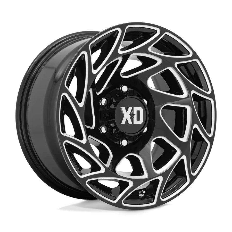 Xd860 Wheels Onslaught Gloss Black Milled Wheel with Alloy Steel (17 x 9. inches /6 x 106 mm, 0 mm Offset)