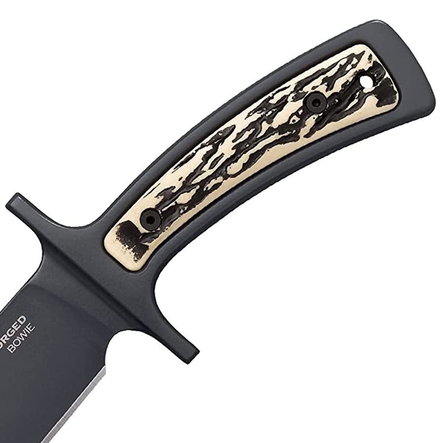 Cold Steel Bowie Drop Forged 52100 Steel Single-Piece 9.5" Clip Point Blade 4.625" Handle Fixed Blade Knife w/Secure-Ex Sheath