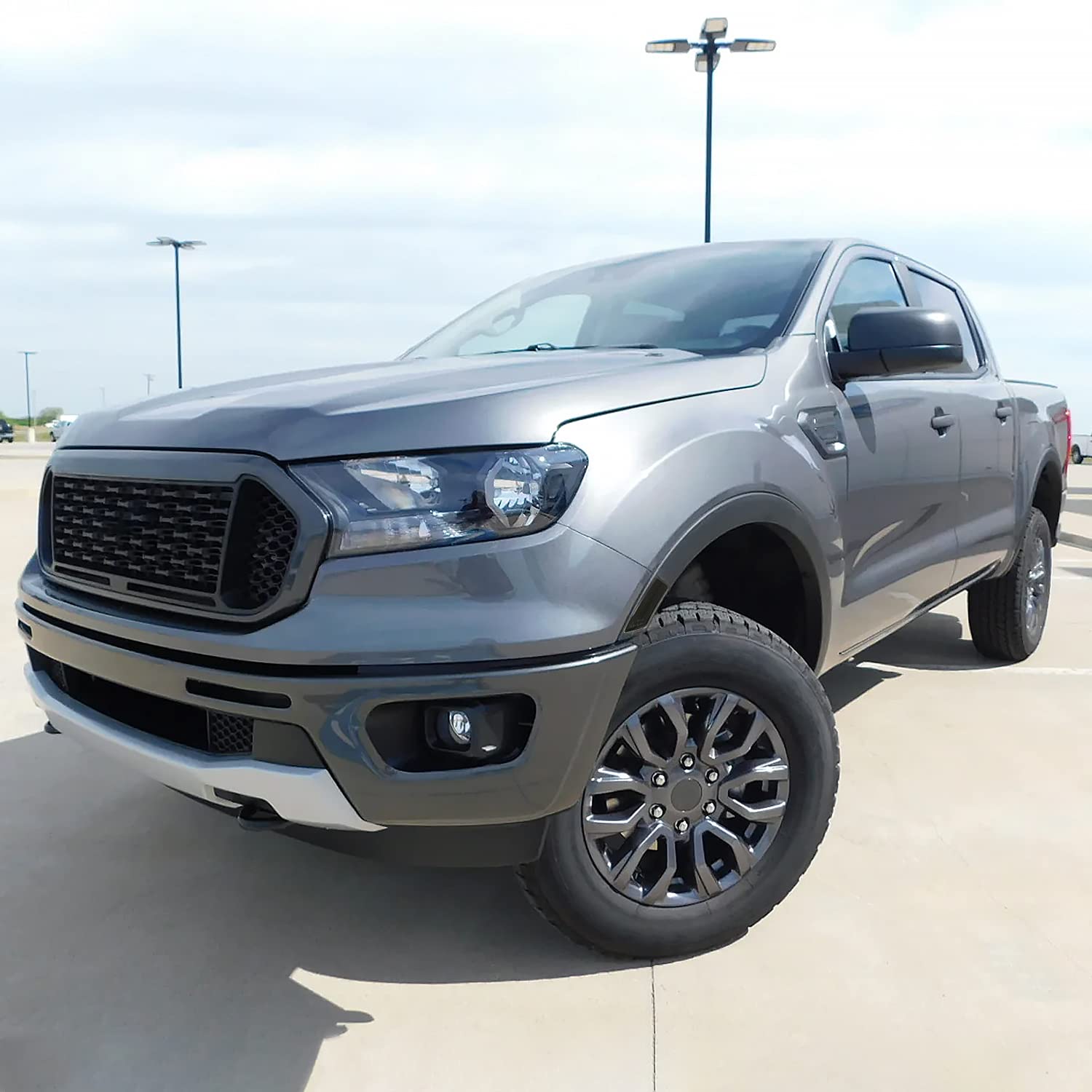 Ford Ranger 2019-2021 2PC LED Side Marker Lights (Chrome Housing/Smoke Lens)