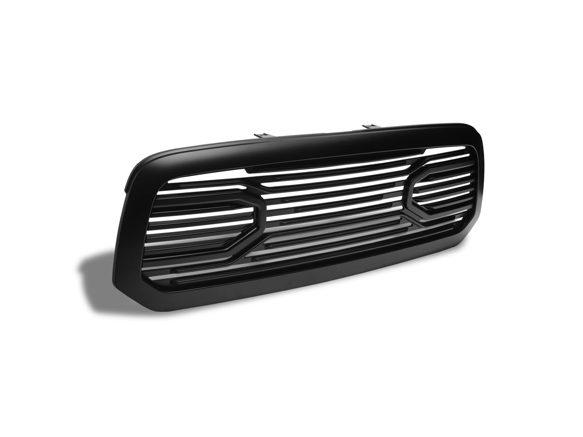 Big Horn Armordillo USA 7178403 Horizontal Front Hood Grille - Matte Black Fits 2013-2018 Dodge Ram 1500