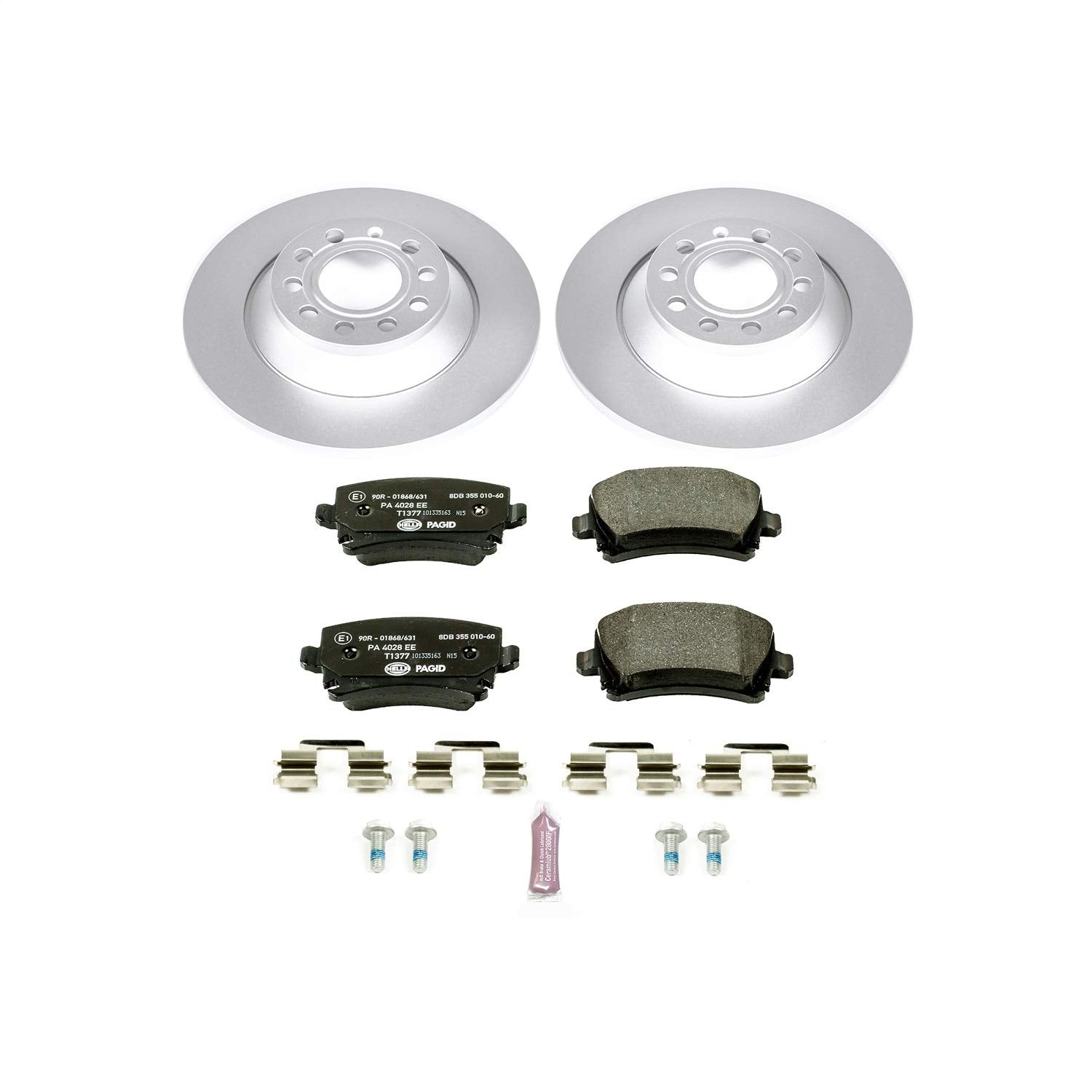 Power Stop Rear ESK4625 Euro-Stop Brake Kit For Audi A6 2006-2011, Audi A6 Quattro 2005-2008 [Model Specific]