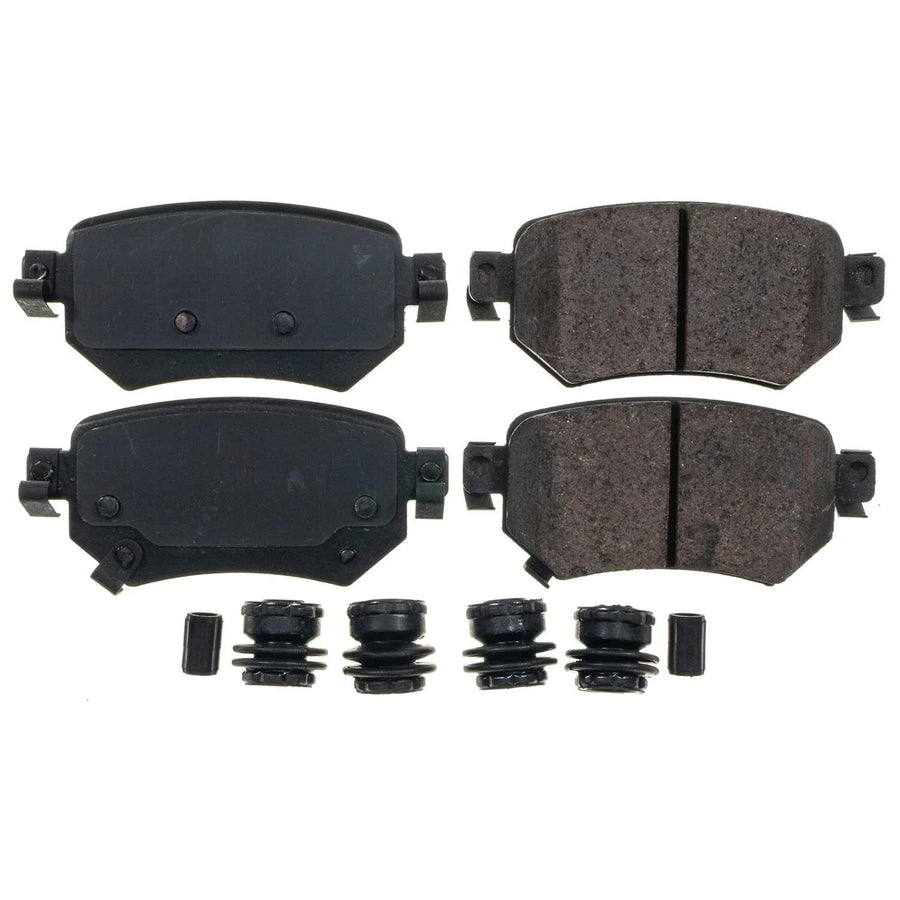 Rear Brake Kit Power Stop For Mazda 6 2016-21 - Ceramic Brake Pads With Installation Hardware, 17-1874